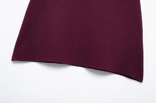 Brushed Knit Mini Skirt