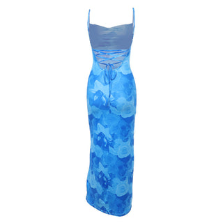 Aqua Breeze Sleeveless Long Dress
