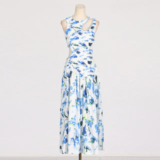 Diamond Whisper Sleeveless Long Dress