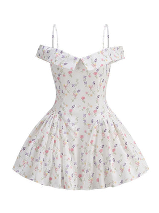 Gia Off Shoulder Floral  Mini Dress