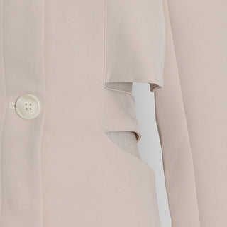 Hollow Waist Casual Long Sleeve Blazer