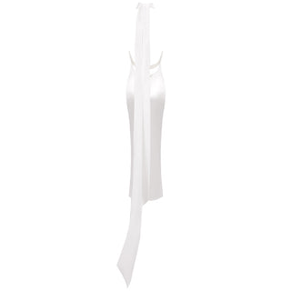 Pearl Elegance Halter Backless Long  Dress