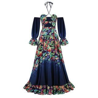 Soho Elegance Halter Long Dress