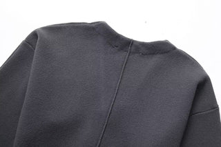 Brushed Knit Loose Sleeve Knitted Jacket