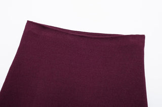 Brushed Knit Mini Skirt