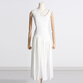 Diamond Whisper Sleeveless Long Dress