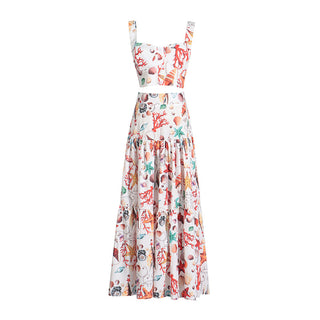 Flowing Sleeveless Floral Set