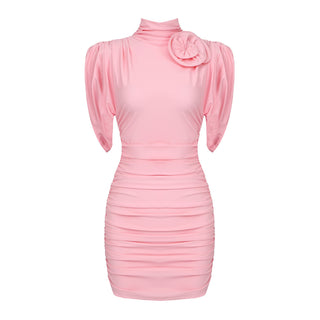 Evelyn sleeveless Flower Mini Dress