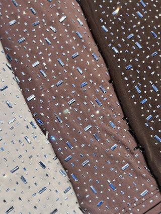 Sparkle Long Sleeve Mesh See Through Long Dress