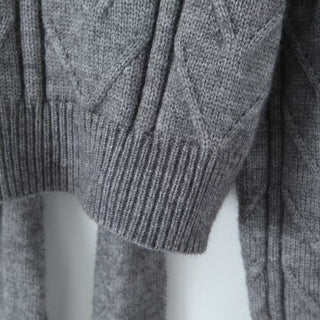 Long Sleeve Backless Knitted Sweater Top with Bow Detail