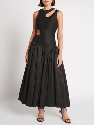 Diamond Whisper Sleeveless Long Dress