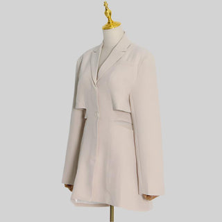 Hollow Waist Casual Long Sleeve Blazer