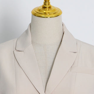 Hollow Waist Casual Long Sleeve Blazer