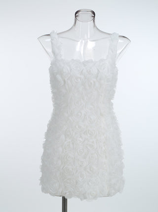 Flower Dream Backless Mini Dress