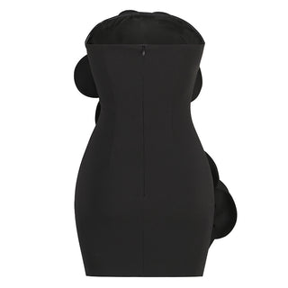 Iris Strapless Flower Mini Dress