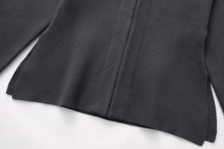 Brushed Knit Loose Sleeve Knitted Jacket