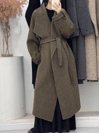 Luxe Double-Faced Cashmere Long Coat