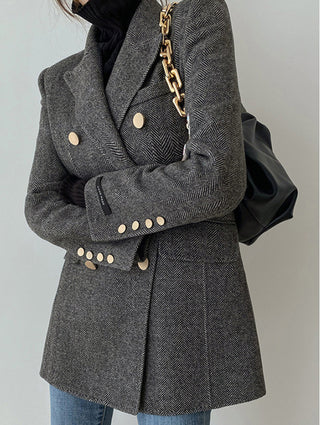 Wool Double-Breasted Blazer