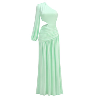 Janet One Shoulder Long  Dress