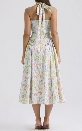 Tie Back Sleeveless Maxi Dress