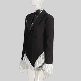 Long Sleeve V-Neck Slim Fit Lace Bodysuit