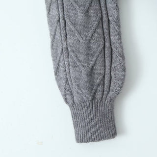 Long Sleeve Backless Knitted Sweater Top with Bow Detail