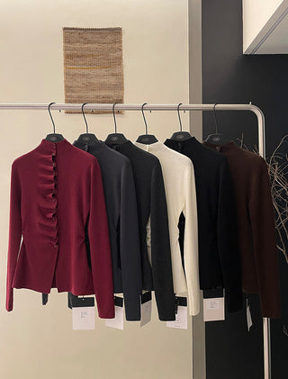 Slim-Fit Buttoned Knitted Cardigan