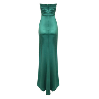 Evelyn Elegant Satin Long Dress