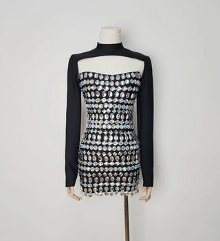 Starry Night Sparkle Slim Bandage Mini Dress