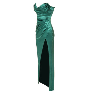 Evelyn Elegant Satin Long Dress