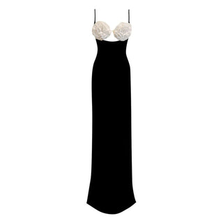 Jayla Sleeveless Flower Bandage Long Dress