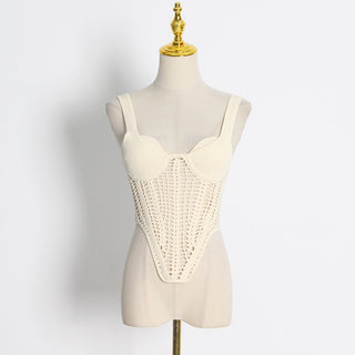 Jolene Sleeveless Knitted Corset Top
