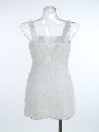 Flower Dream Backless Mini Dress