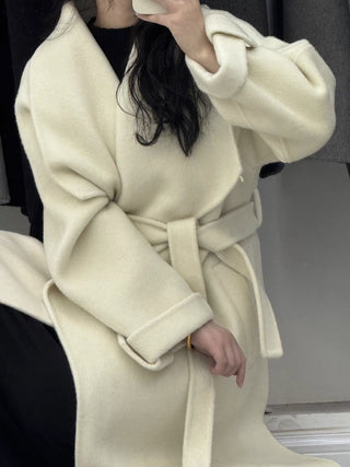 Luxe Double-Faced Cashmere Long Coat