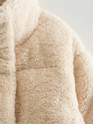 Plush Teddy Short Jacket - Ultra-Soft Winter Essential
