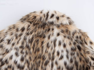 Premium Faux Leopard Fur Jacket