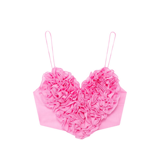 Flora Sleeveless Flower Crop Top