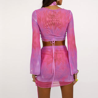 Quinn Tie Dye Cover Up Set