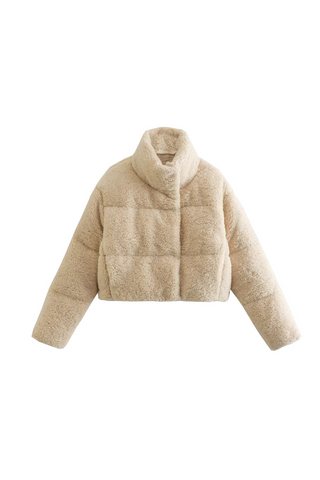 Plush Teddy Short Jacket - Ultra-Soft Winter Essential