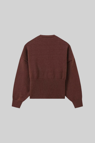 V-Neck Gold Button Long Sleeve Short Knitted Sweater