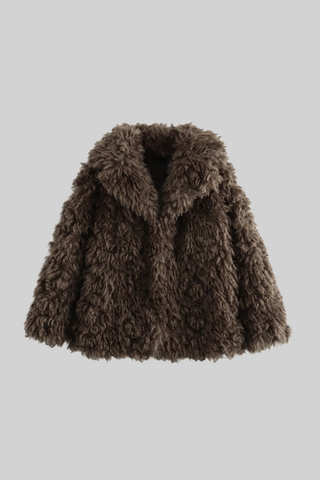 Chic Oversized Faux Fur Coat