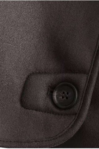 Faux Leather Shearling Oversized Coat