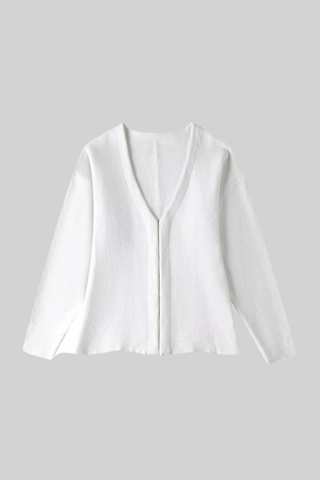 Brushed Knit Loose Sleeve Knitted Jacket