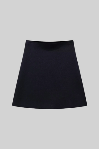 Brushed Knit Mini Skirt