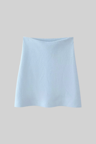 Brushed Knit Mini Skirt
