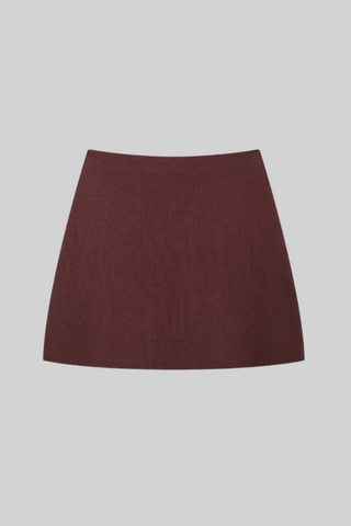 Brushed Knit Mini Skirt