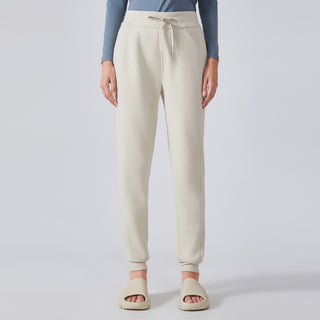 High-Waist Casual Sweatpants with Fleece Lining