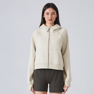 Loose Warm Full-Zip Sports Sweater