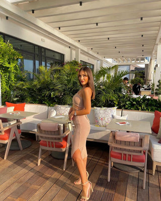 Golden Sands Halter  Backless Set