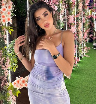 Marbella One Shoulder Mesh Long Dress